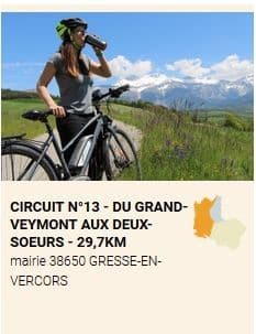 Parcours cyclo Trieves Balcon Est Vercors